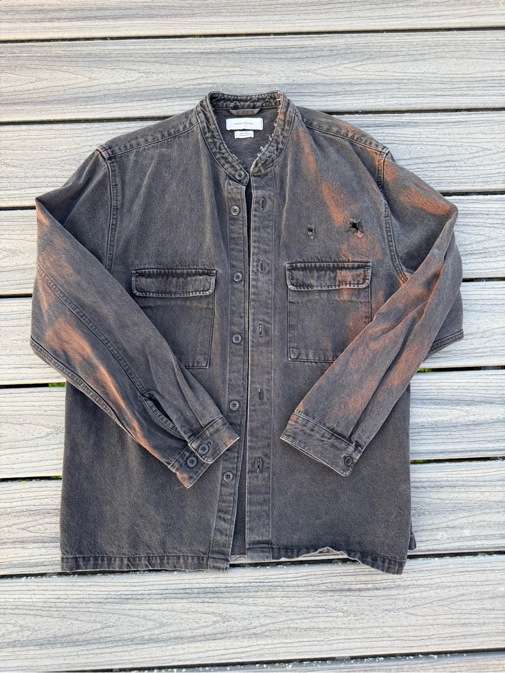 Women’s Black Distressed Denim Jacket